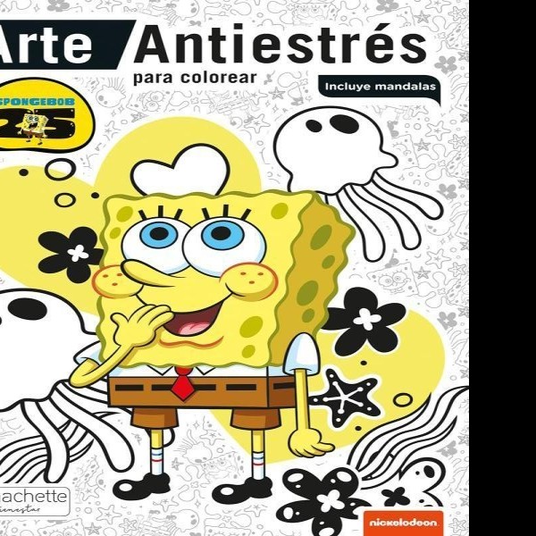 LIBRO PCOLOREAR ARTE ANTIESTRES SPONGEBOB C.220